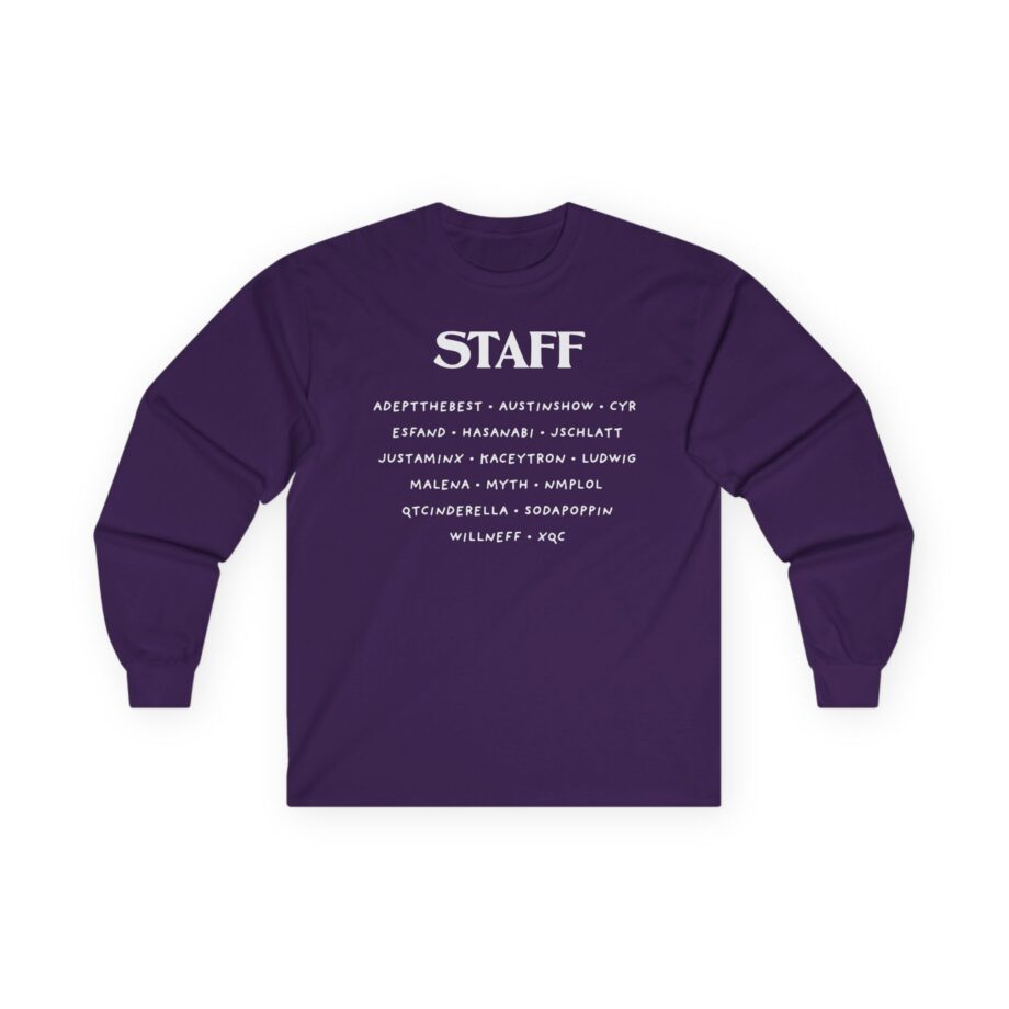 Qtcinderella Shit Camp Staff Unisex Ultra Cotton Long Sleeve Tee