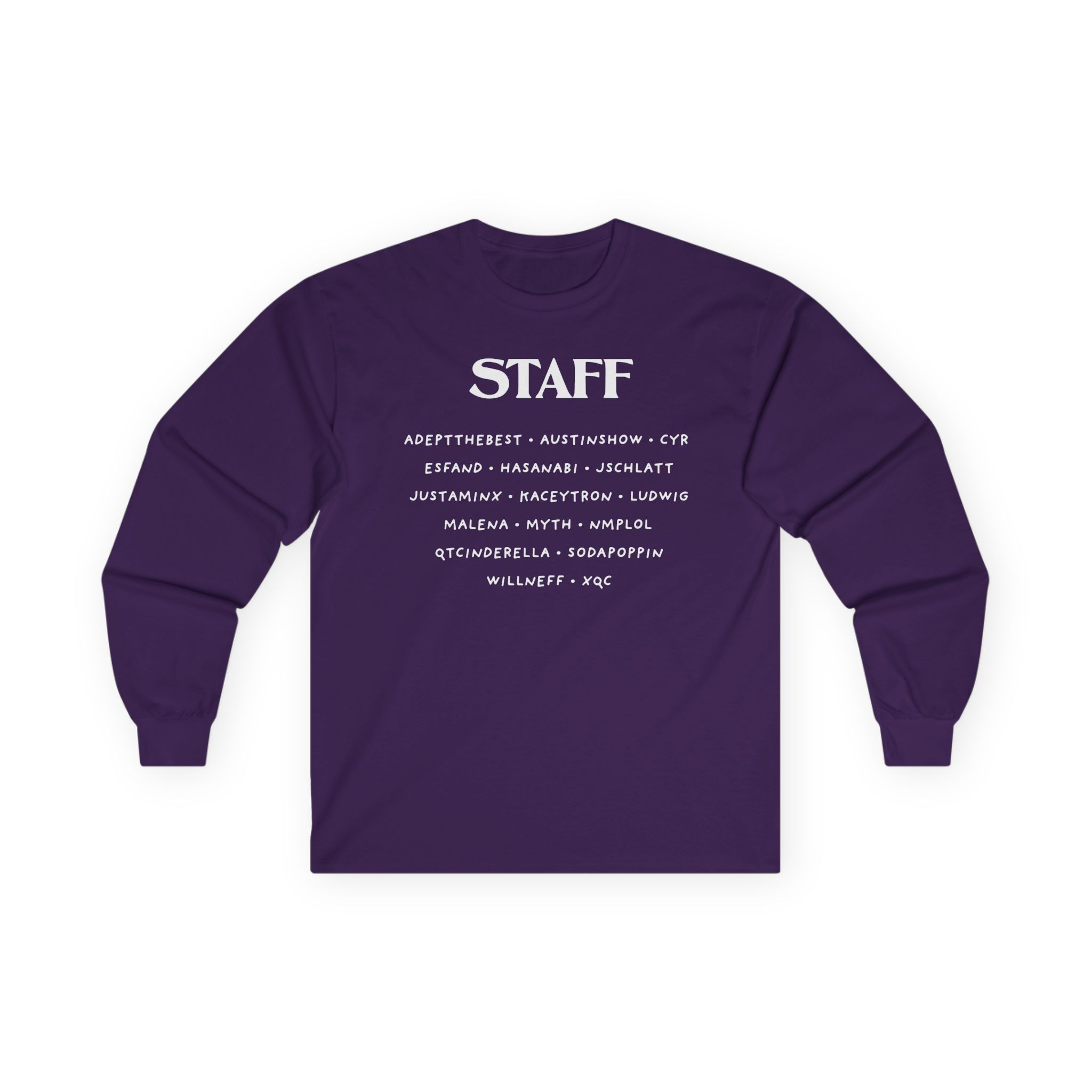 Qtcinderella Shit Camp Staff Unisex Ultra Cotton Long Sleeve Tee