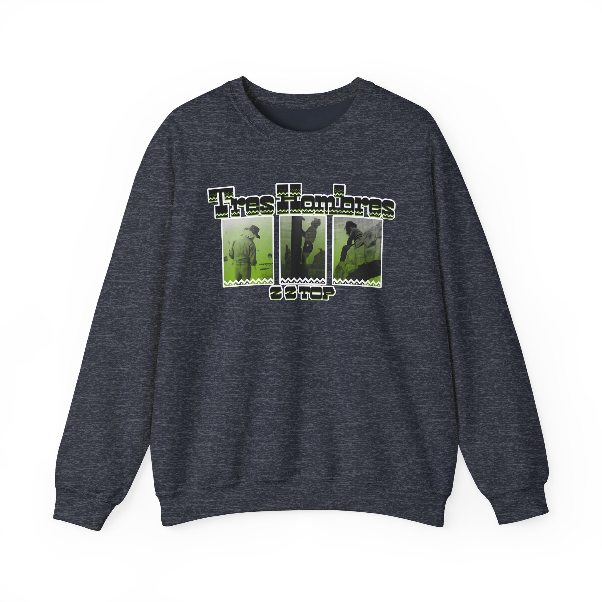 Zz Top 3 Hombres Unisex Heavy Blendâ„¢ Crewneck Sweatshirt