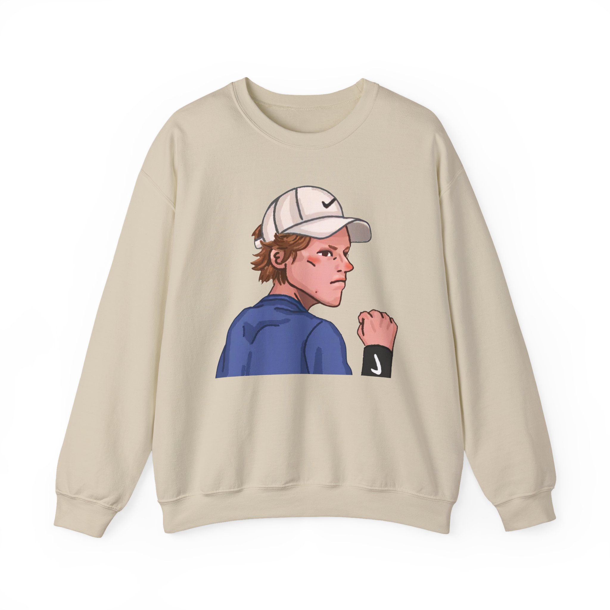 Jannik Sinner Unisex Heavy Blendâ„¢ Crewneck Sweatshirt