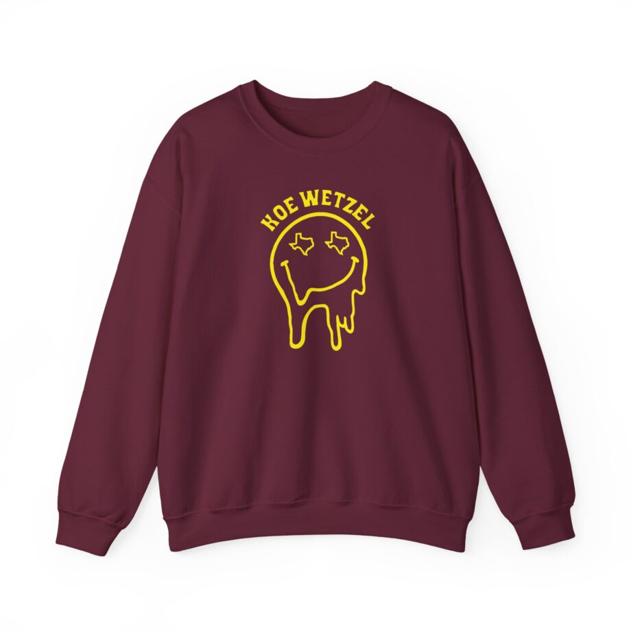 Koe Wetzel Drippy Smiley Unisex Heavy Blend™ Crewneck Sweatshirt