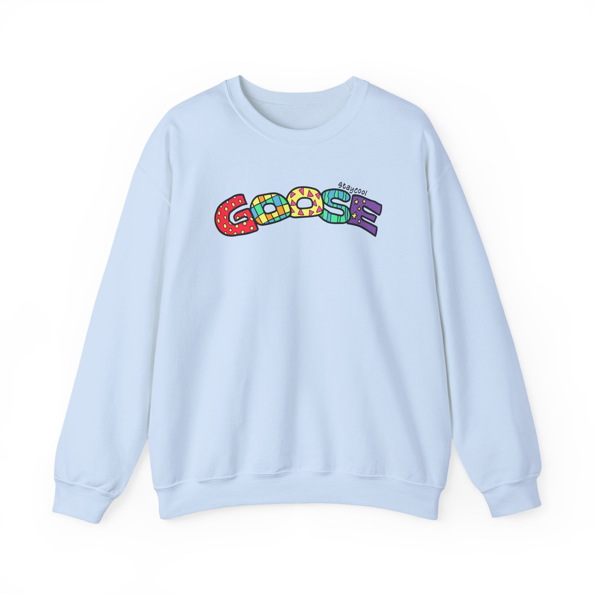 Goose x Staycool   Rainbow Unisex Heavy Blendâ„¢ Crewneck Sweatshirt