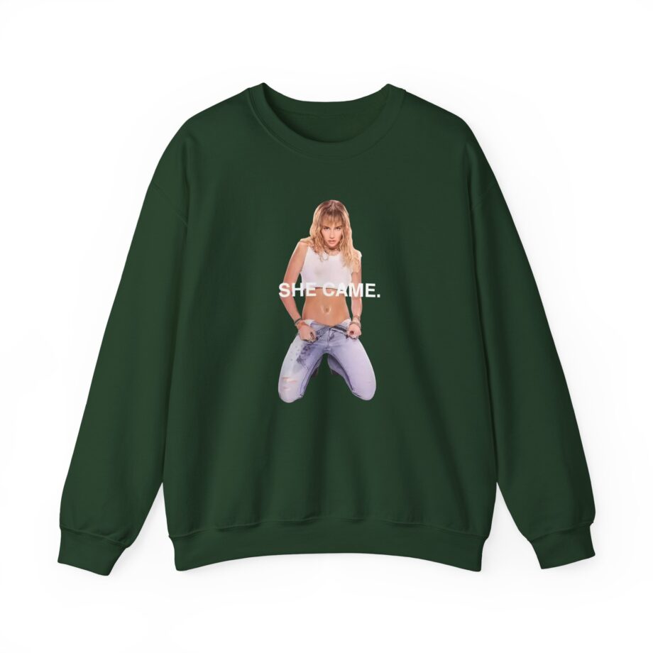 Miley Cyrus She Came Black Unisex Heavy Blend™ Crewneck Sweatshirt