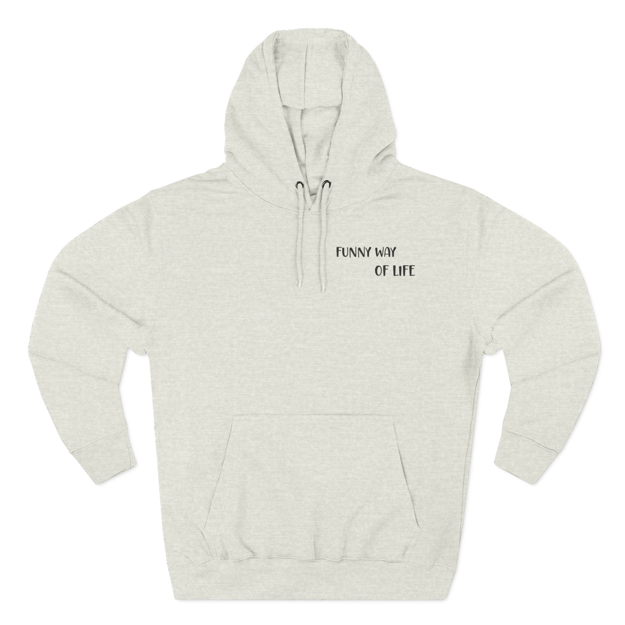 Riderkoo Funny Way of Life Three-Panel Fleece Hoodie