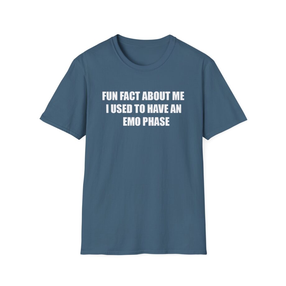 Jake & Johnnie Fun Fact About Me I Used to Have an Emo Phase Unisex Softstyle T-Shirt