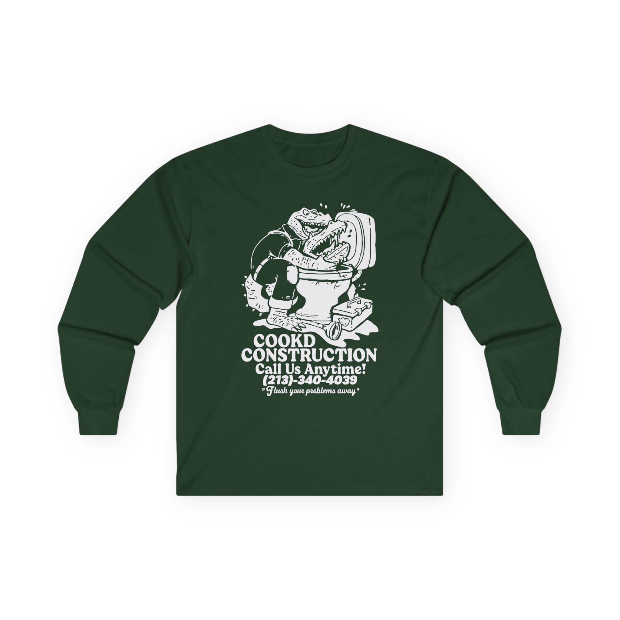 Lazarbeam  Cookd Construction Call Us Anytime Unisex Ultra Cotton Long Sleeve Tee
