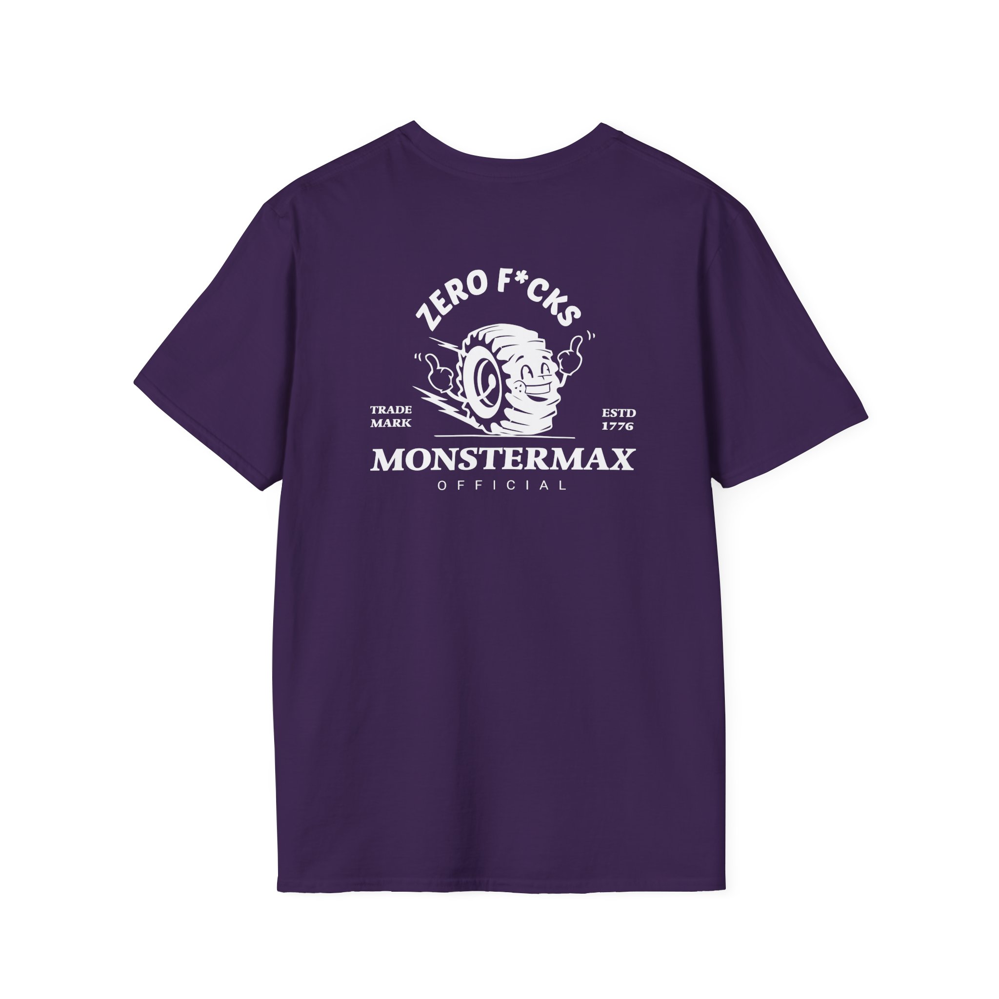 Monstermax Zero Fucks Unisex Softstyle T-Shirt