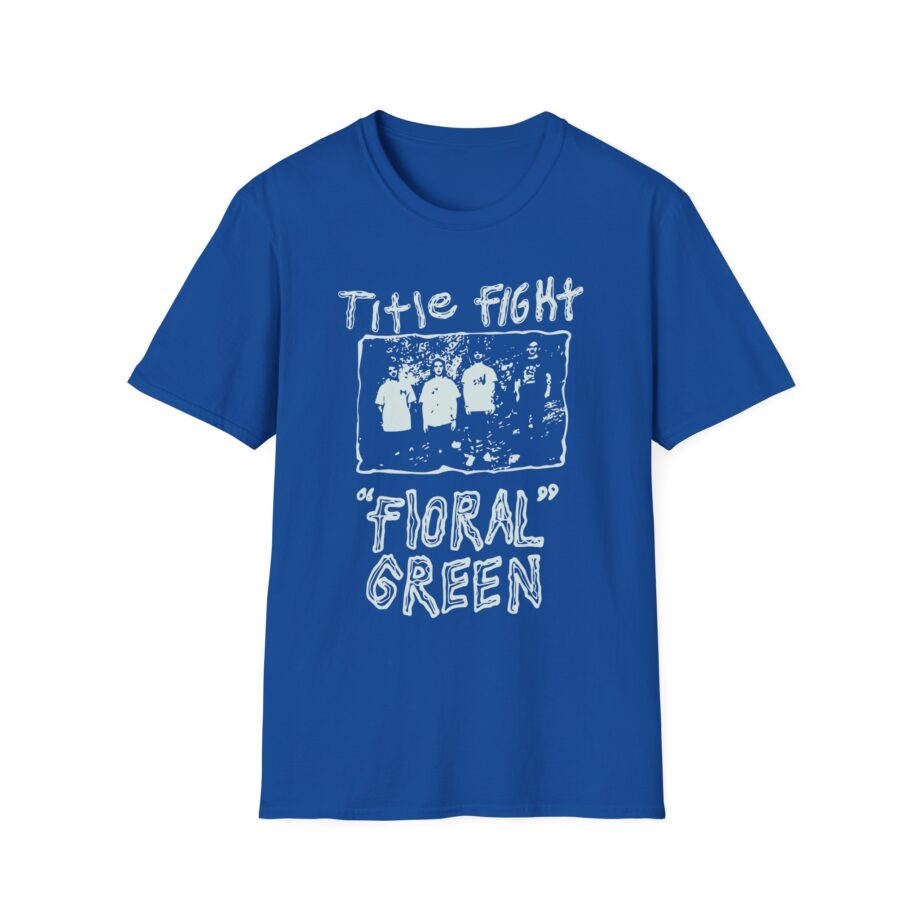 Title Fight Floral Green Unisex Softstyle T-Shirt
