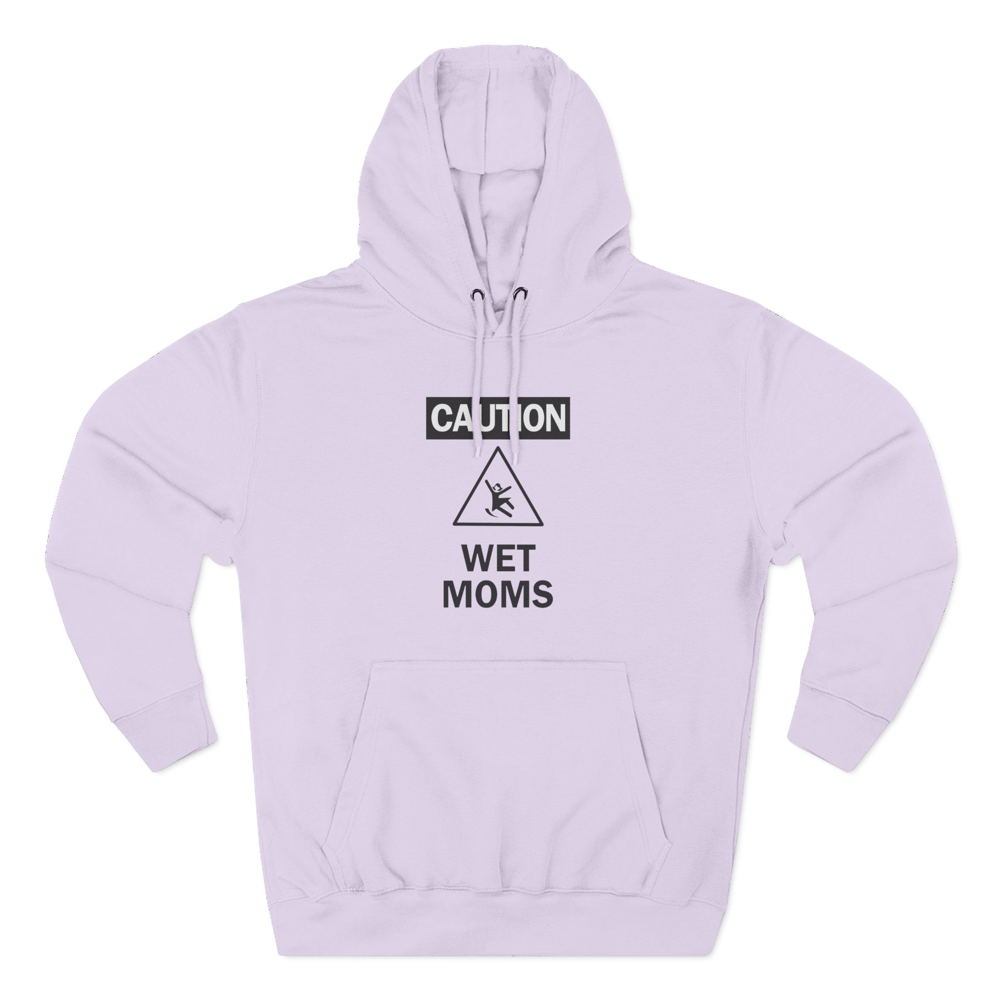Lofe Caution Wet Moms Three-Panel Fleece Hoodie