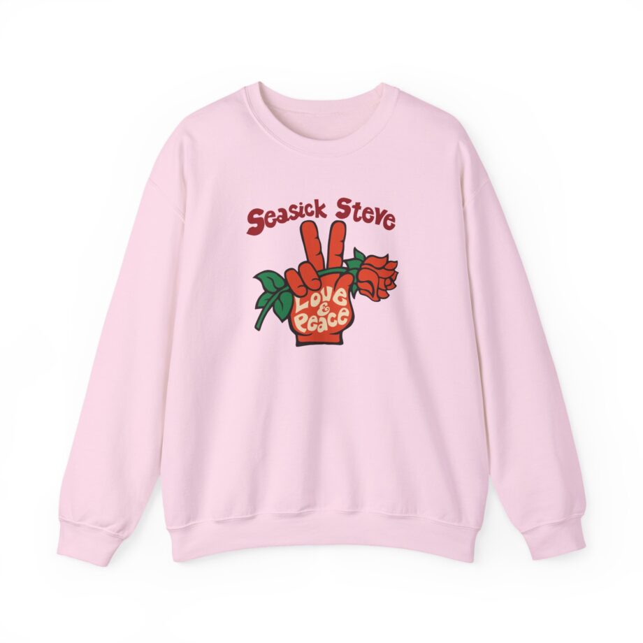 Seasick Steve Love & Peace Unisex Heavy Blend™ Crewneck Sweatshirt