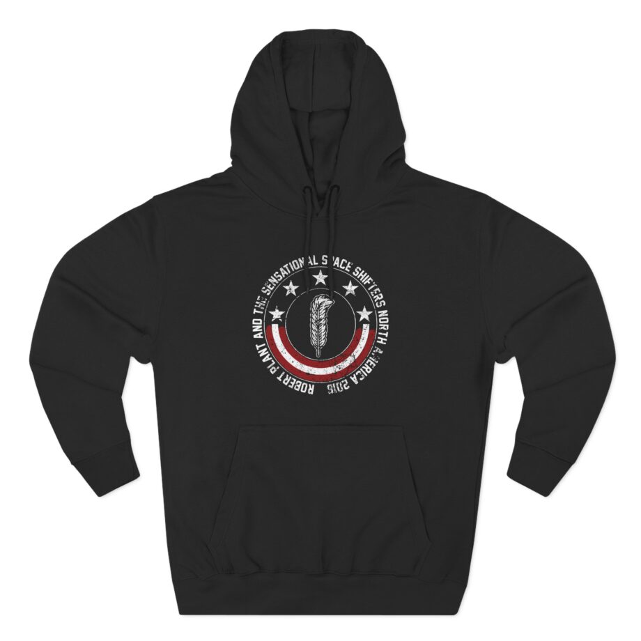 Robert Plant Patriotic Quill Itinerary Three-Panel Fleece Hoodie