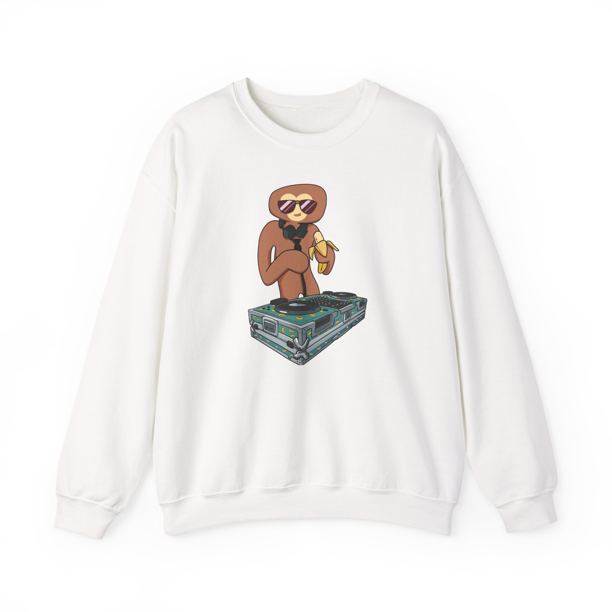 Spoonkid Dj Monke Unisex Heavy Blendâ„¢ Crewneck Sweatshirt