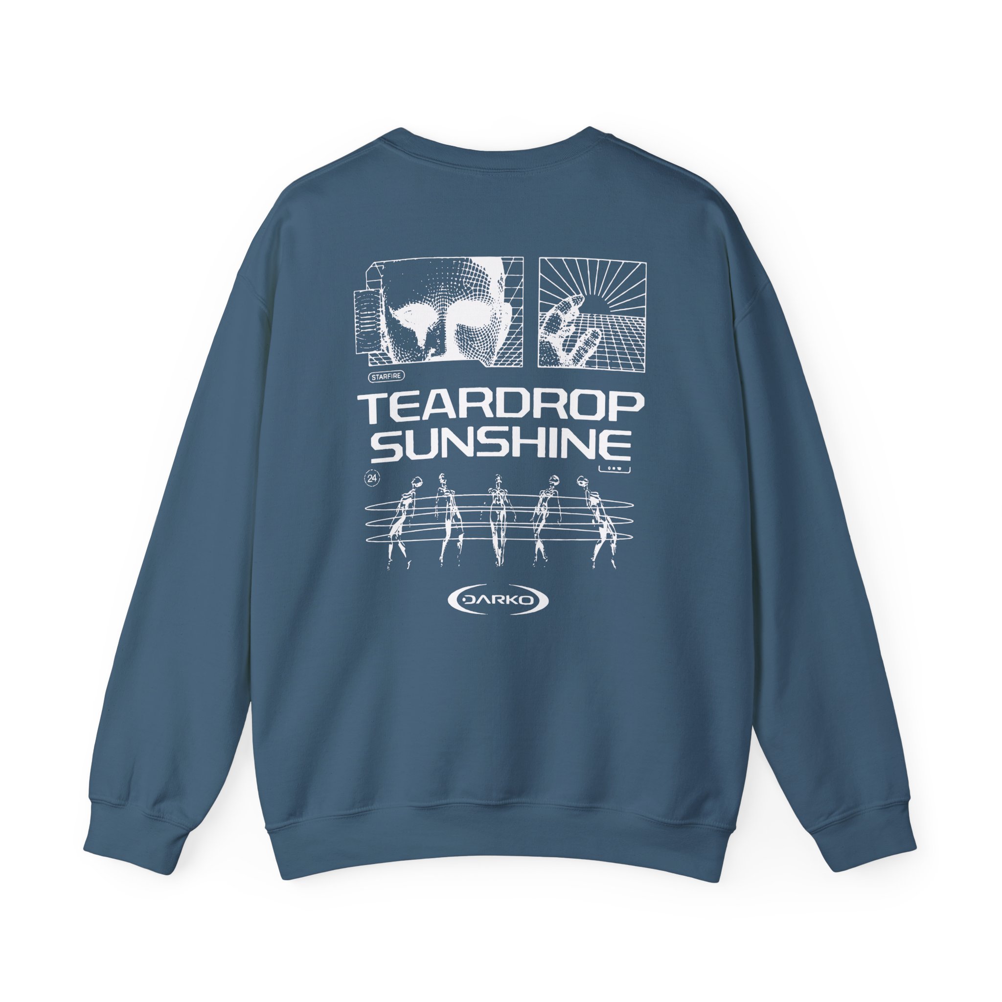 Darko Teardrop Sunshine Tie Dye Unisex Heavy Blendâ„¢ Crewneck Sweatshirt