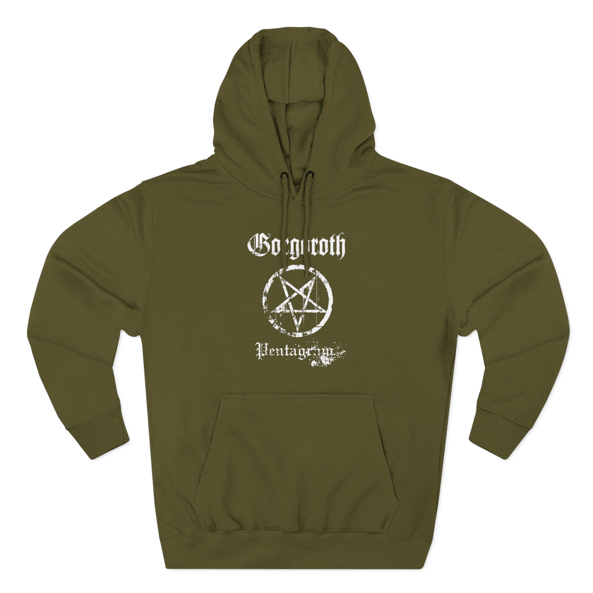 Gorgoroth Pentagram Three-Panel Fleece Hoodie