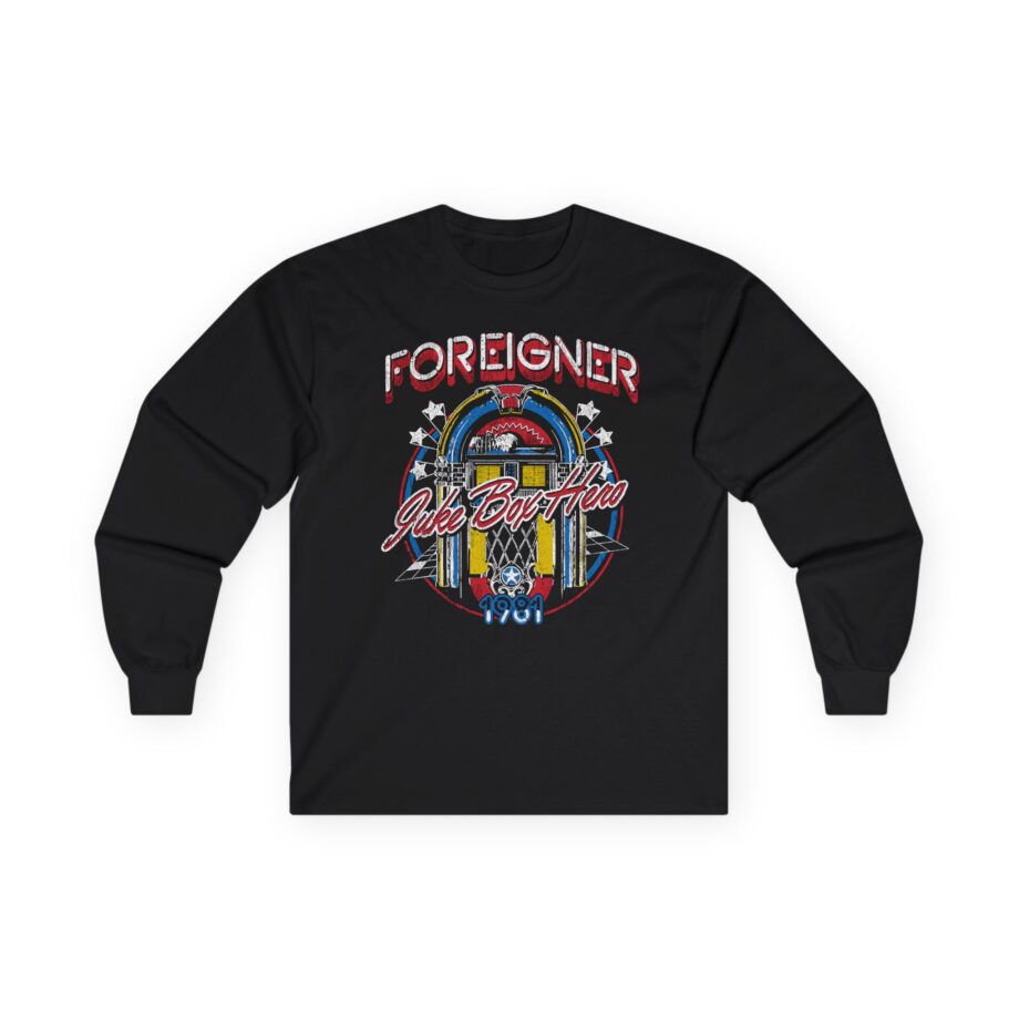 Foreigner Juke Box Hero Unisex Ultra Cotton Long Sleeve Tee