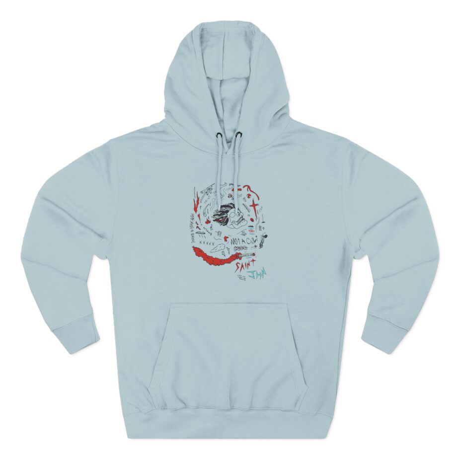 Saint Jhn Three-Panel Fleece Hoodie