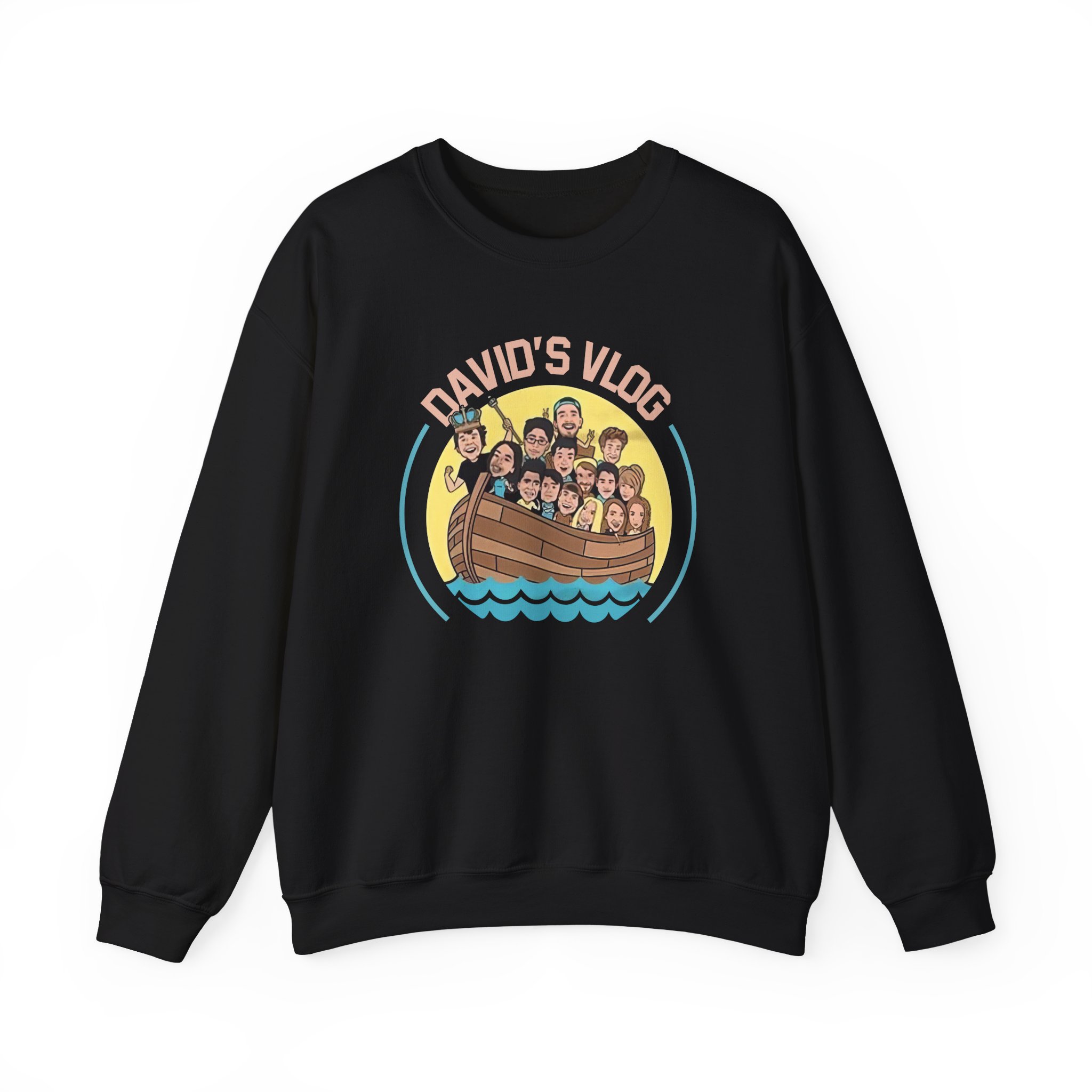 David Dobrik  David's Vlog Unisex Heavy Blendâ„¢ Crewneck Sweatshirt