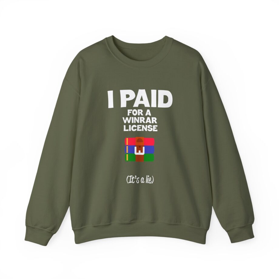 Winrar I Paid for a License Unisex Heavy Blend™ Crewneck Sweatshirt