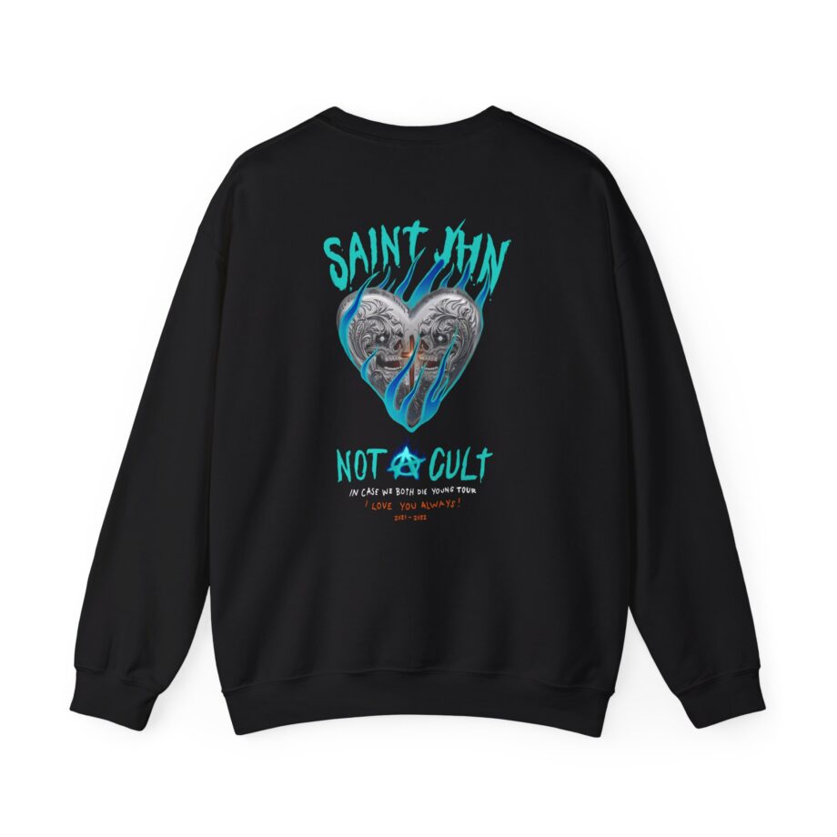Saint Jhn Chromedd Hearts Icwbdy Unisex Heavy Blend™ Crewneck Sweatshirt