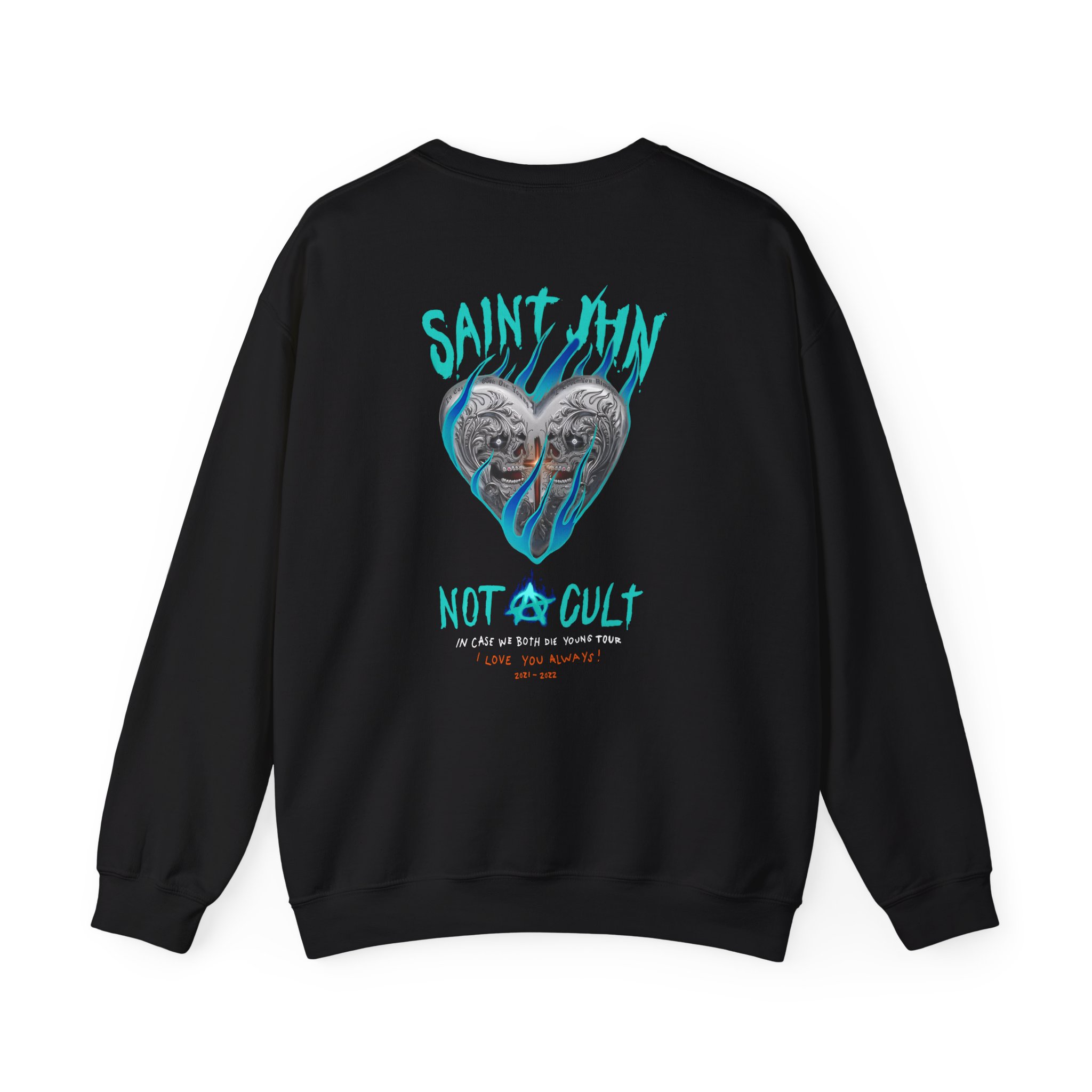Saint Jhn Chromedd Hearts Icwbdy Unisex Heavy Blendâ„¢ Crewneck Sweatshirt