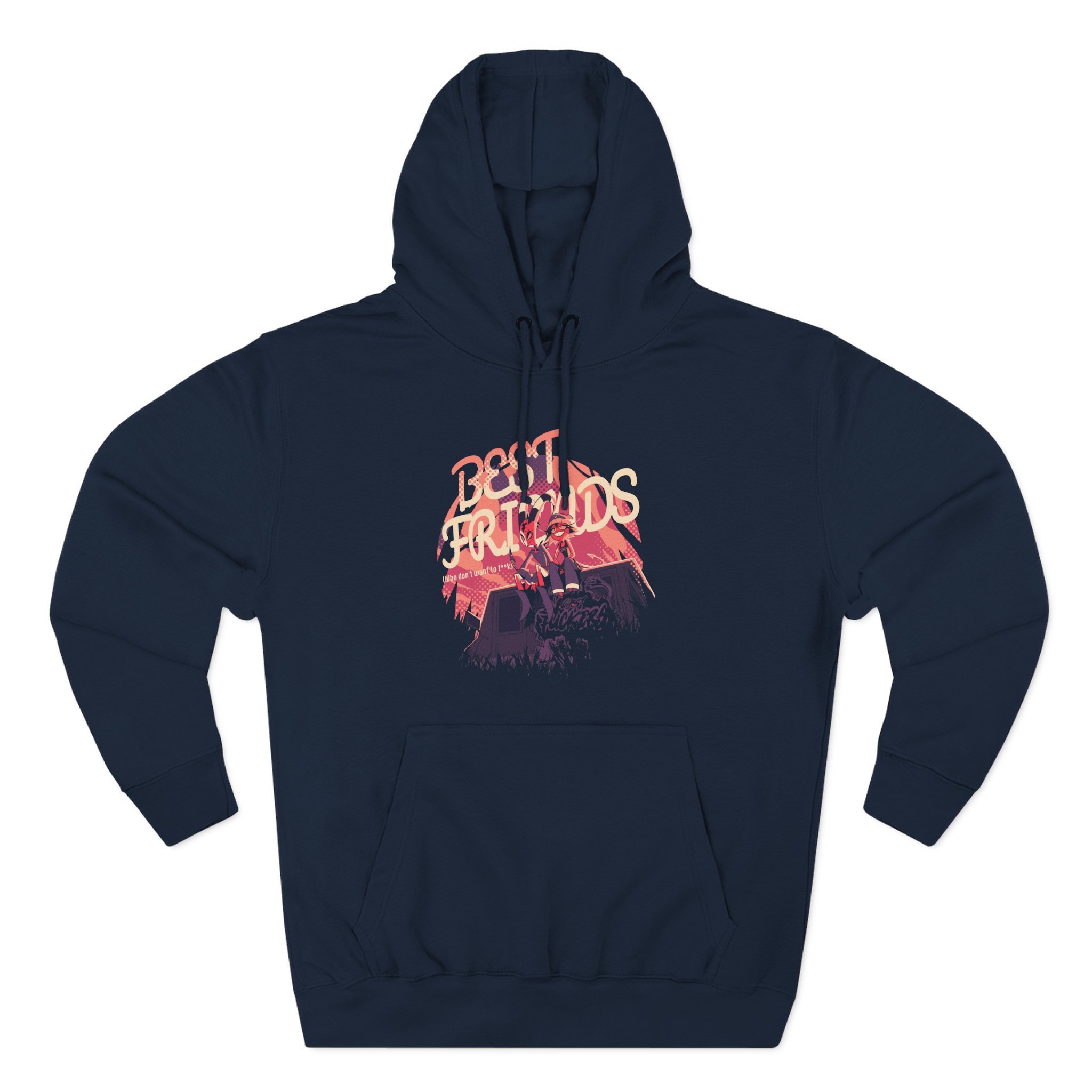 Vivziepop Best Friends Three-Panel Fleece Hoodie