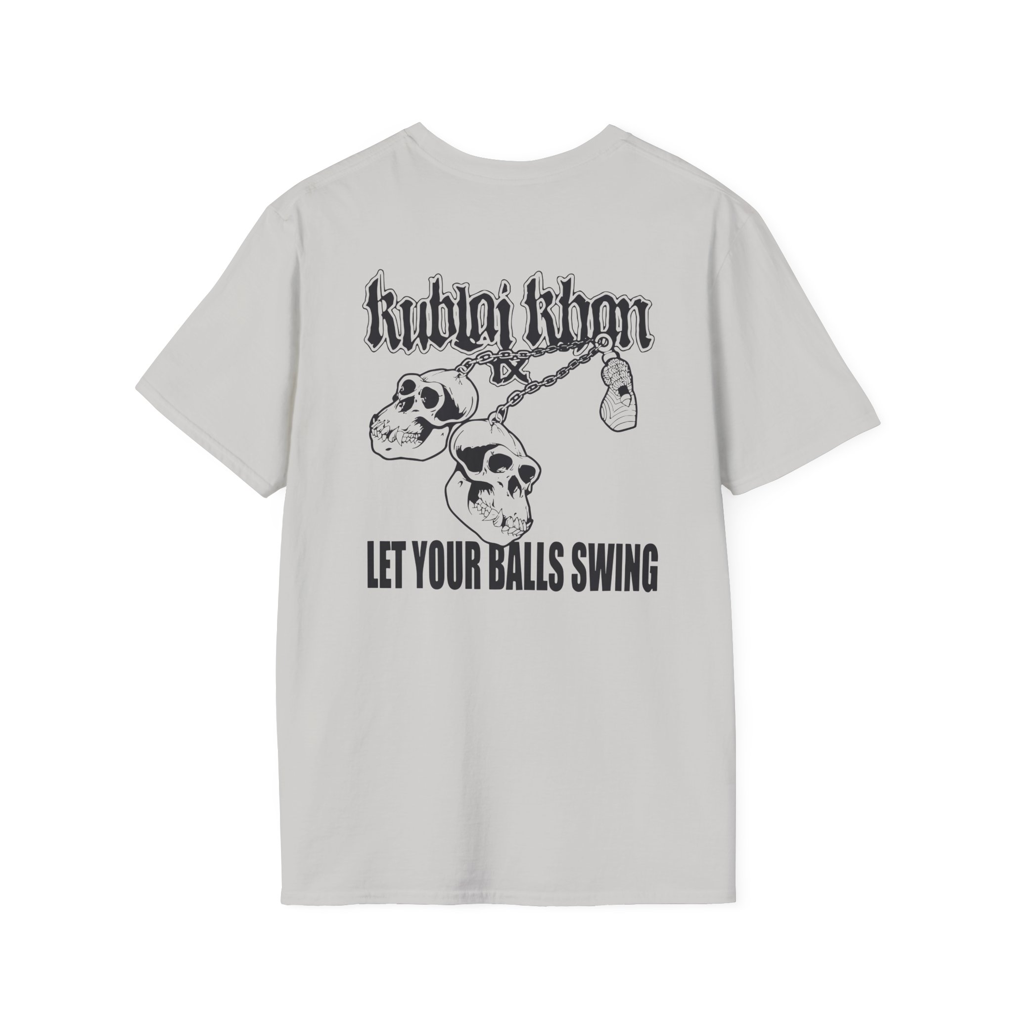 Kublai Khan - Let the Balls Swing Natural Unisex Softstyle T-Shirt