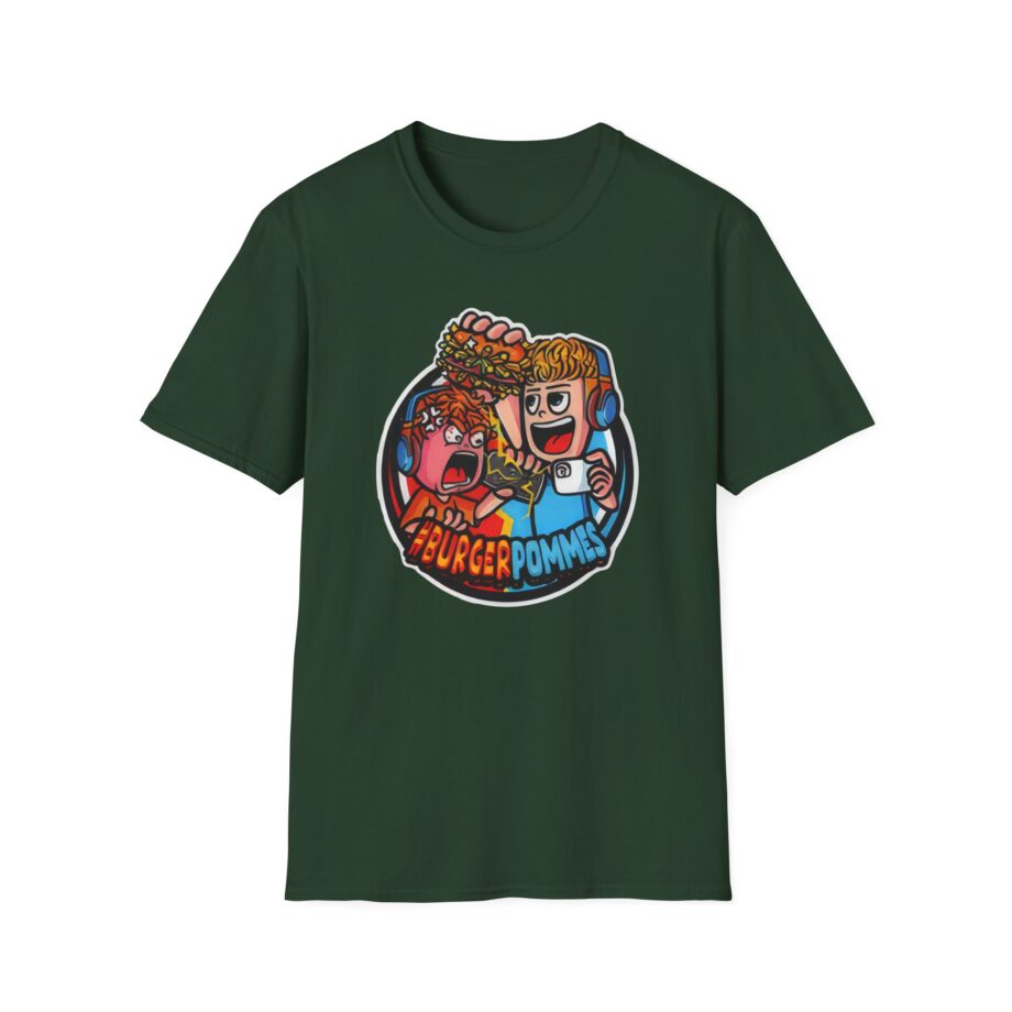 Burger Pommes Unisex Softstyle T-Shirt