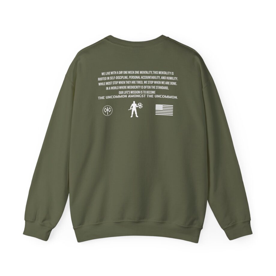 David Goggins Ethos Slogan Unisex Heavy Blend™ Crewneck Sweatshirt