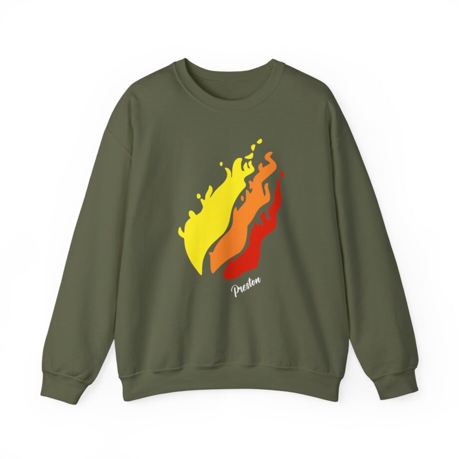 Preston Flame Unisex Heavy Blend™ Crewneck Sweatshirt