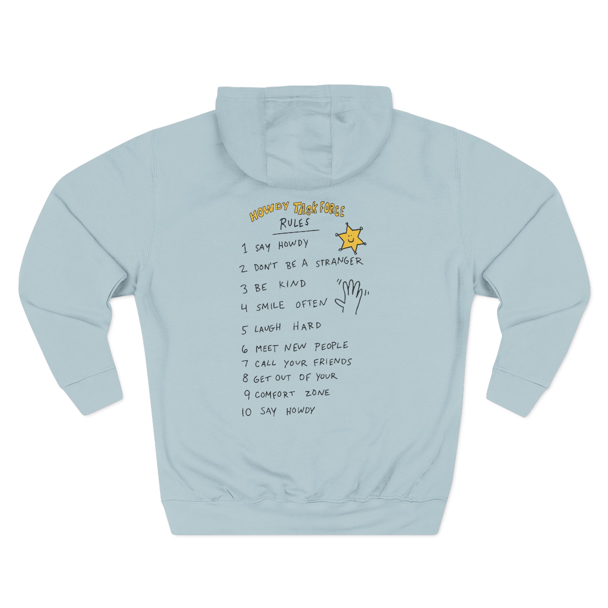 Ryan Trahan Howdy Task Force Three-Panel Fleece Hoodie