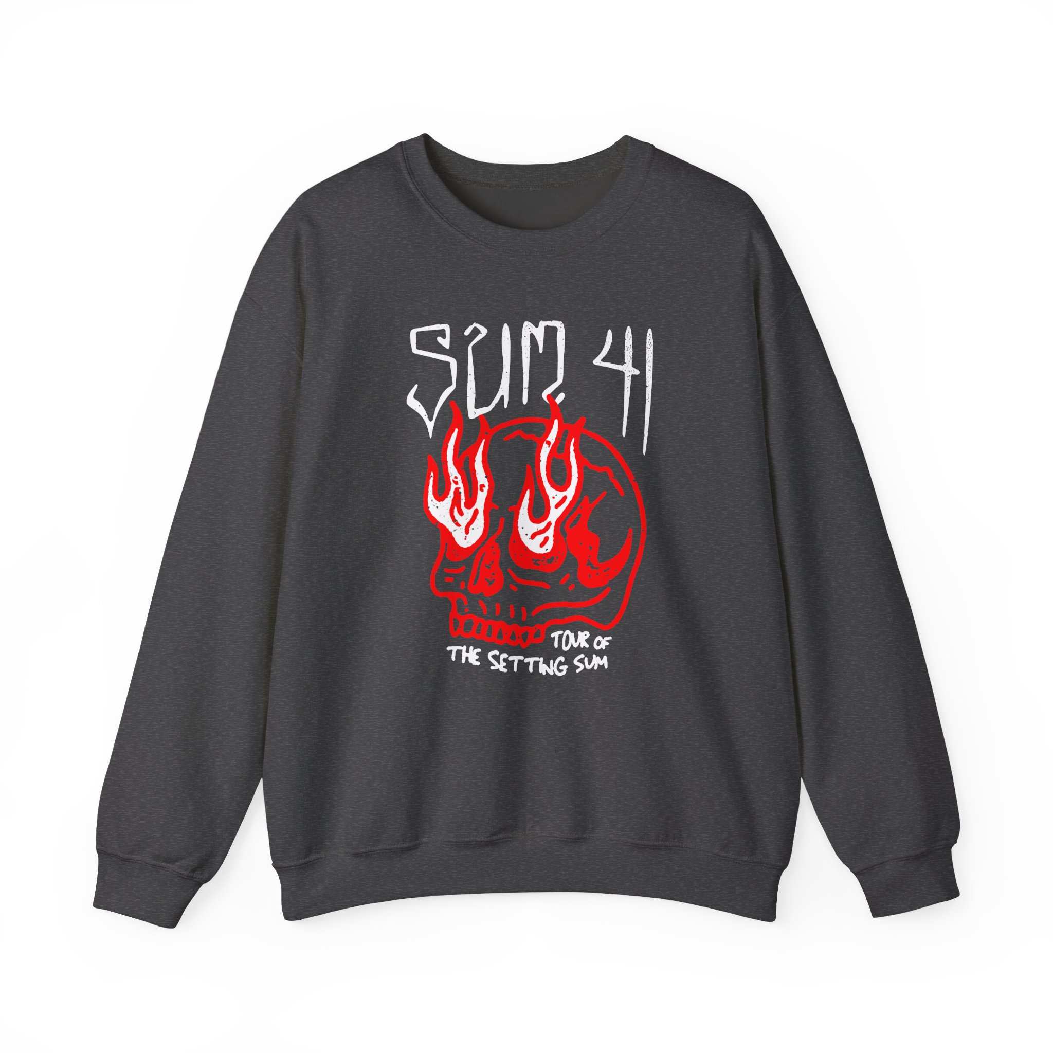 Sum 41 Skull Sketch Tour Unisex Heavy Blendâ„¢ Crewneck Sweatshirt