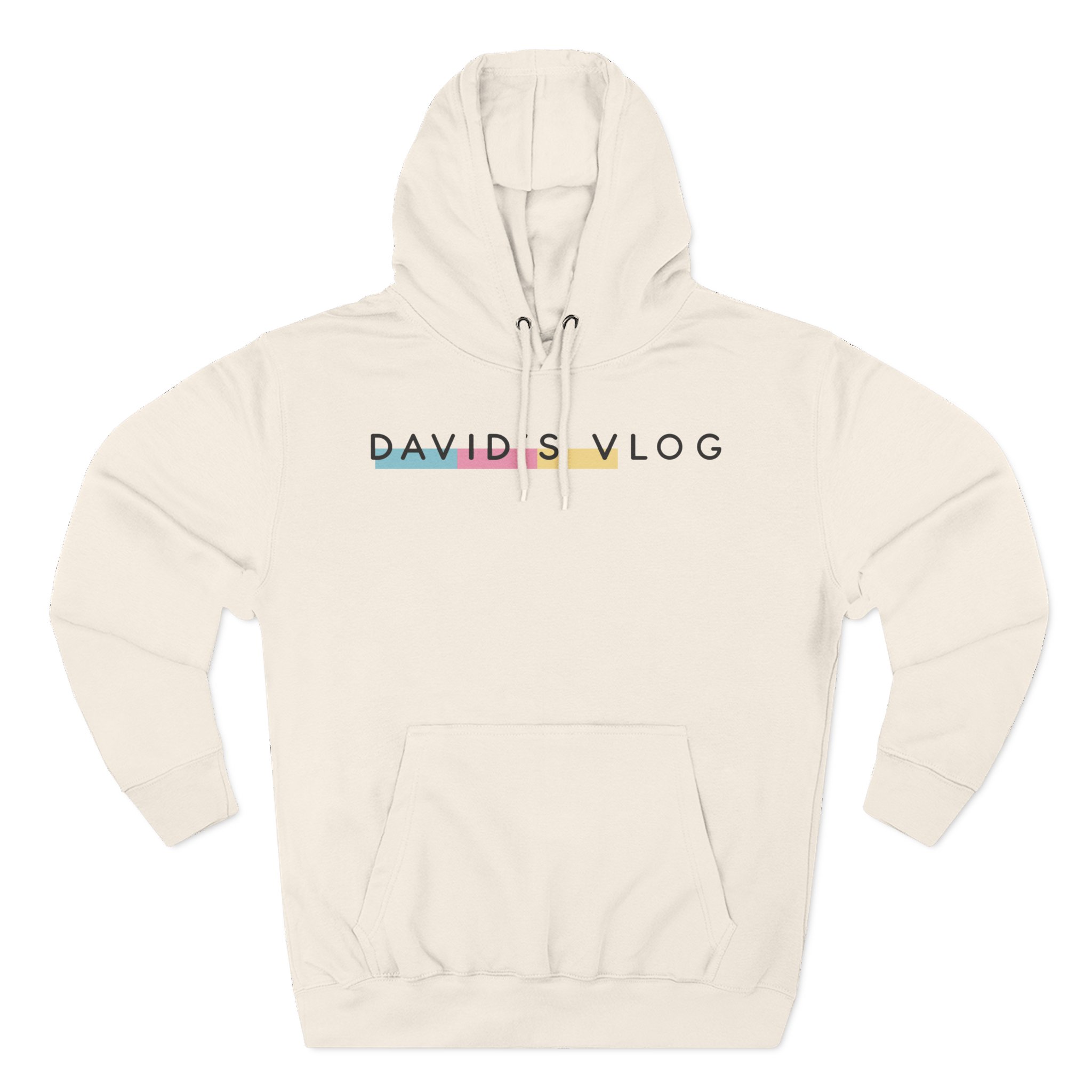 David Dobrik  David's Vlog Three-Panel Fleece Hoodie