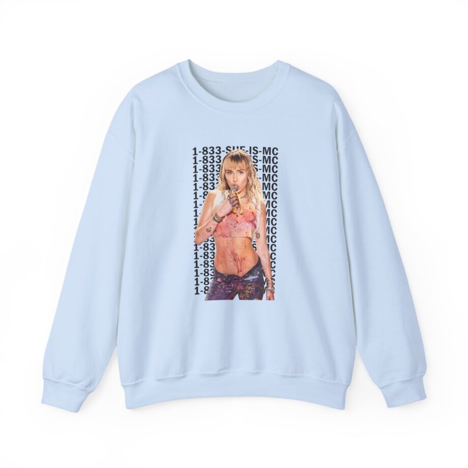 Lil Nasx Miley Cyrus 1-833-she-is-mc Unisex Heavy Blend™ Crewneck Sweatshirt