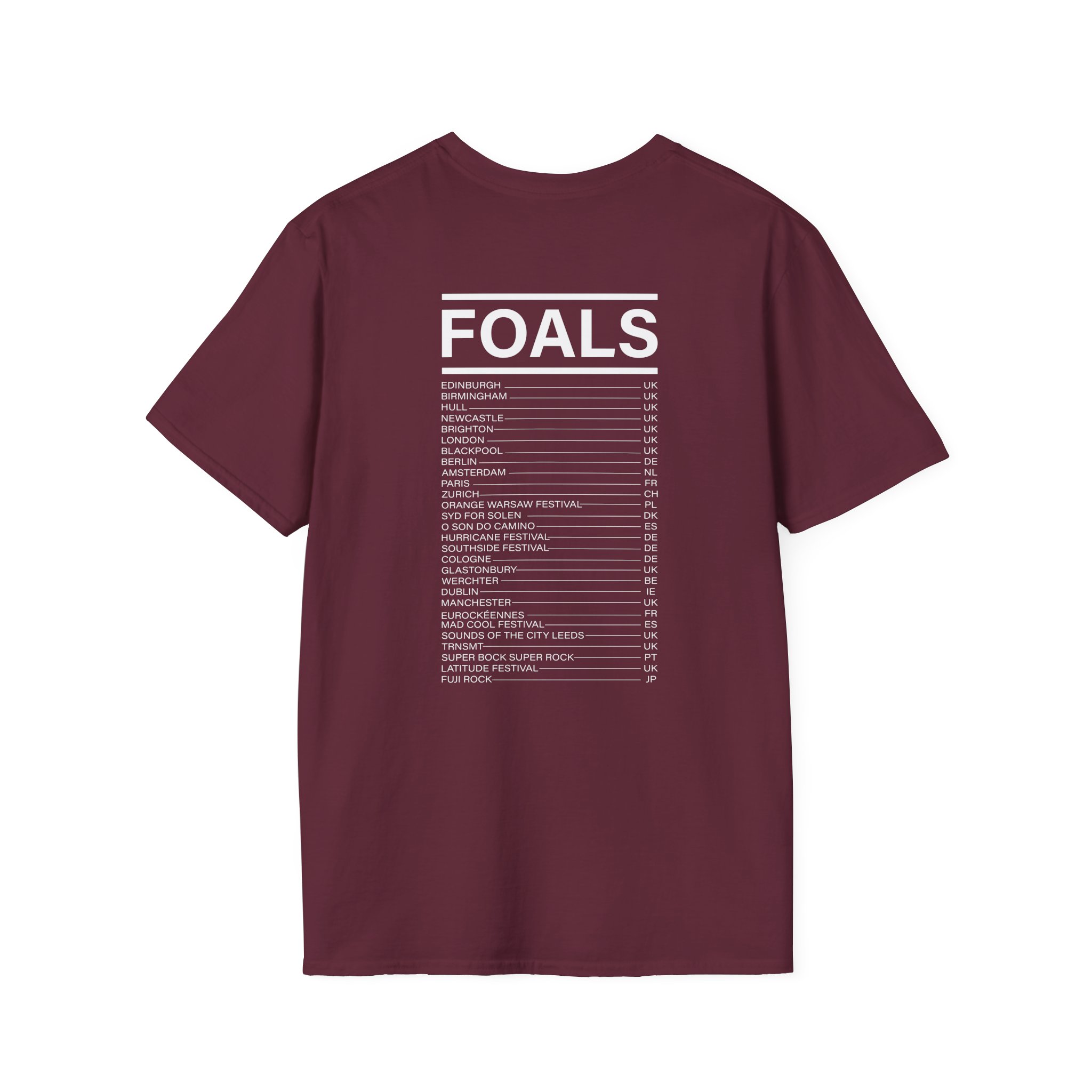 Foals Red Rose Unisex Softstyle T-Shirt