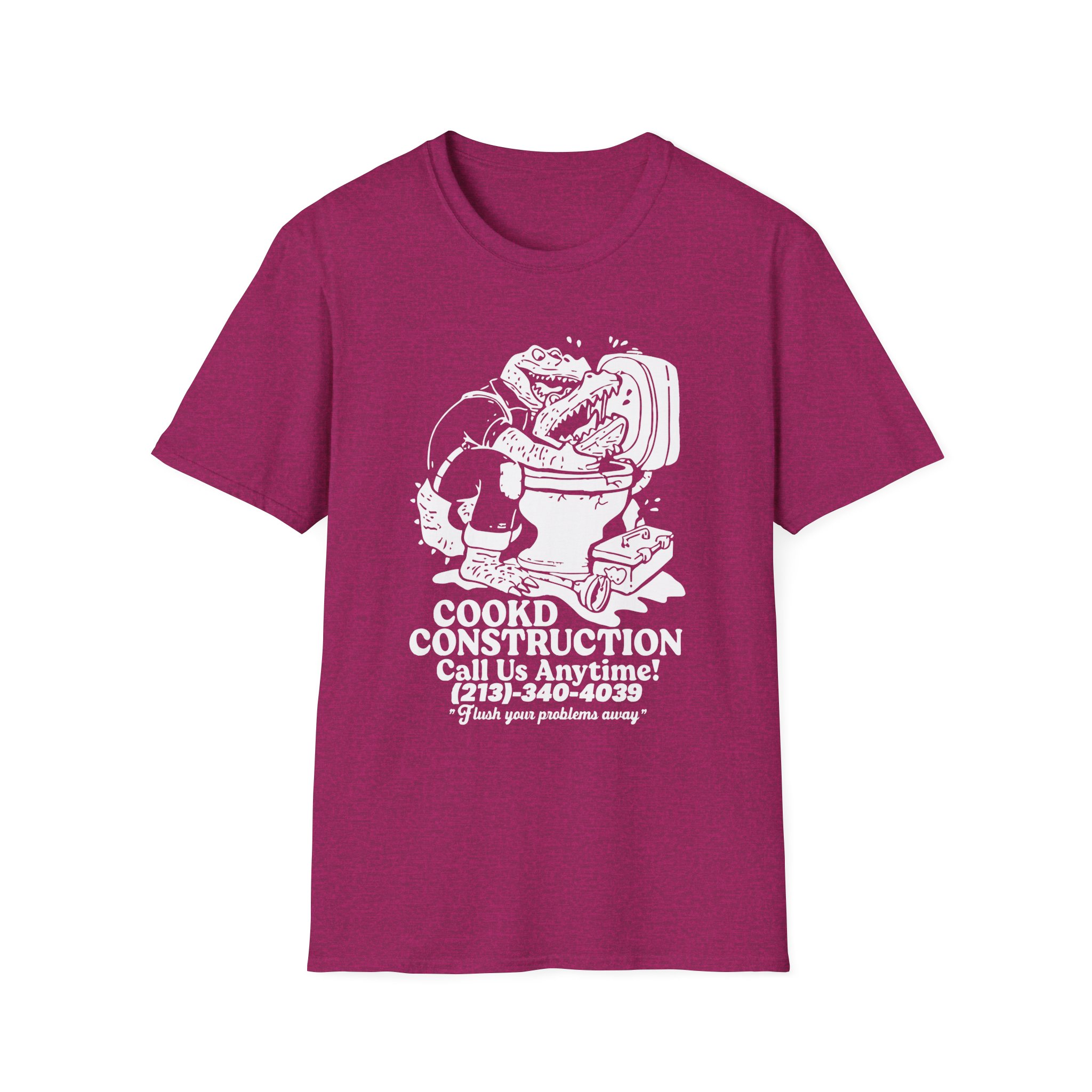 Lazarbeam  Cookd Construction Call Us Anytime Unisex Softstyle T-Shirt
