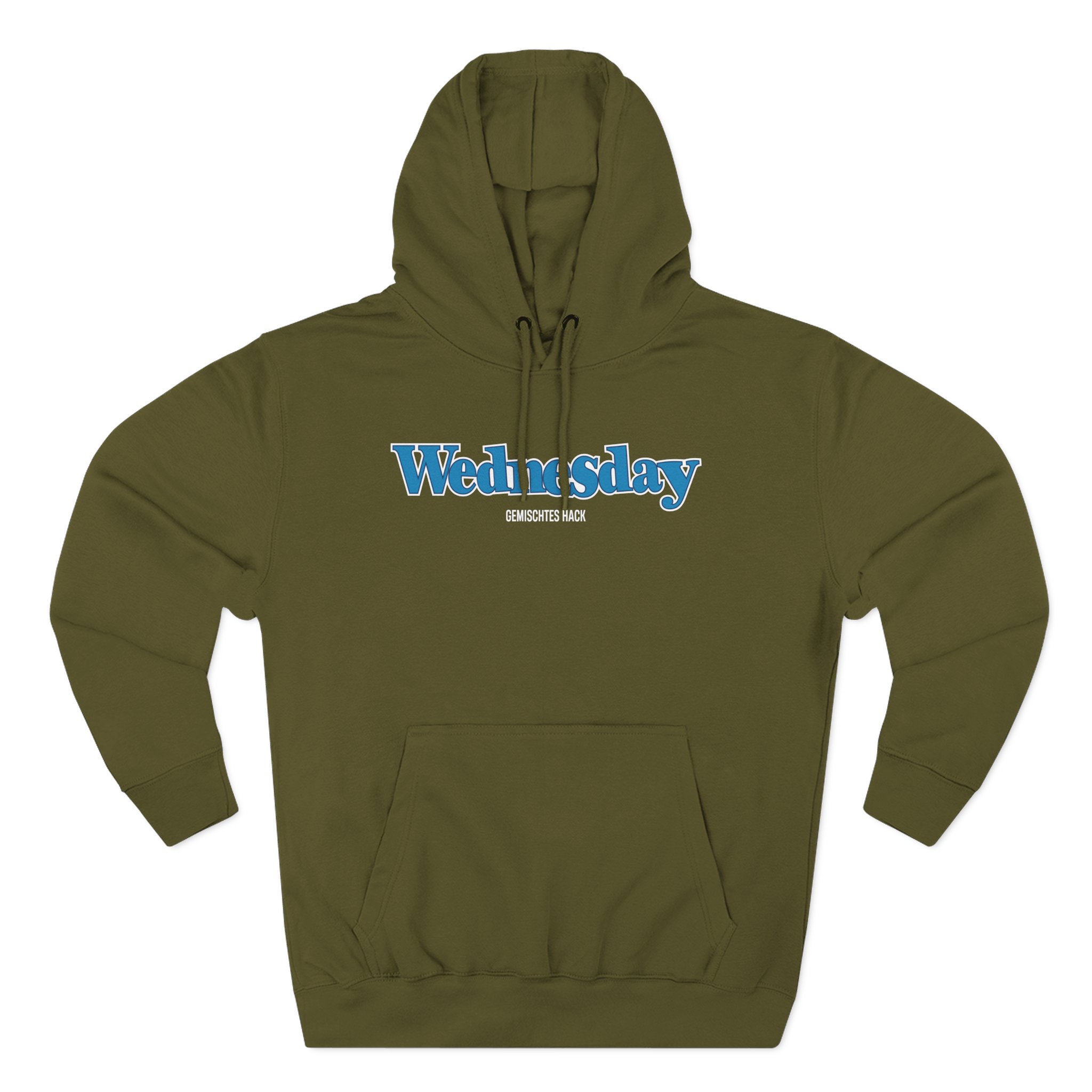 Gemischtes Hack Wednesday Three-Panel Fleece Hoodie