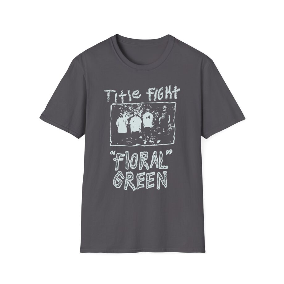Title Fight Floral Green Unisex Softstyle T-Shirt