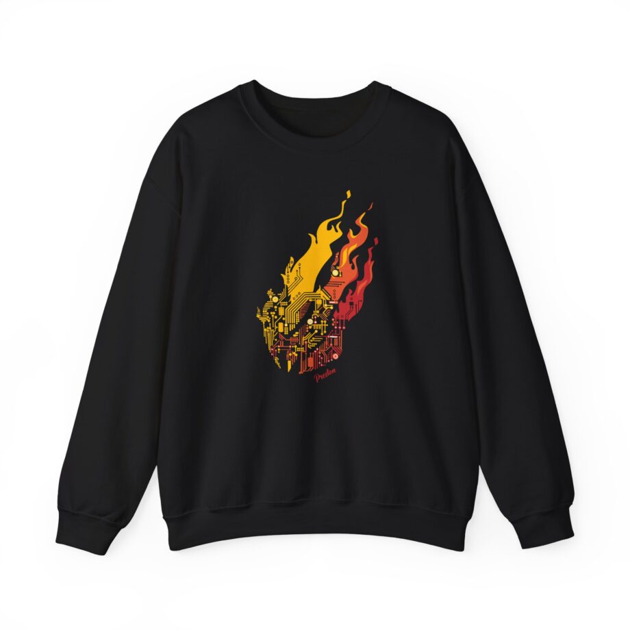 Preston Circuit Flame Unisex Heavy Blend™ Crewneck Sweatshirt