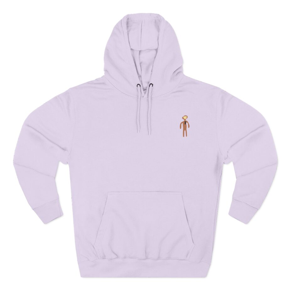 Monke Embroidered Three-Panel Fleece Hoodie