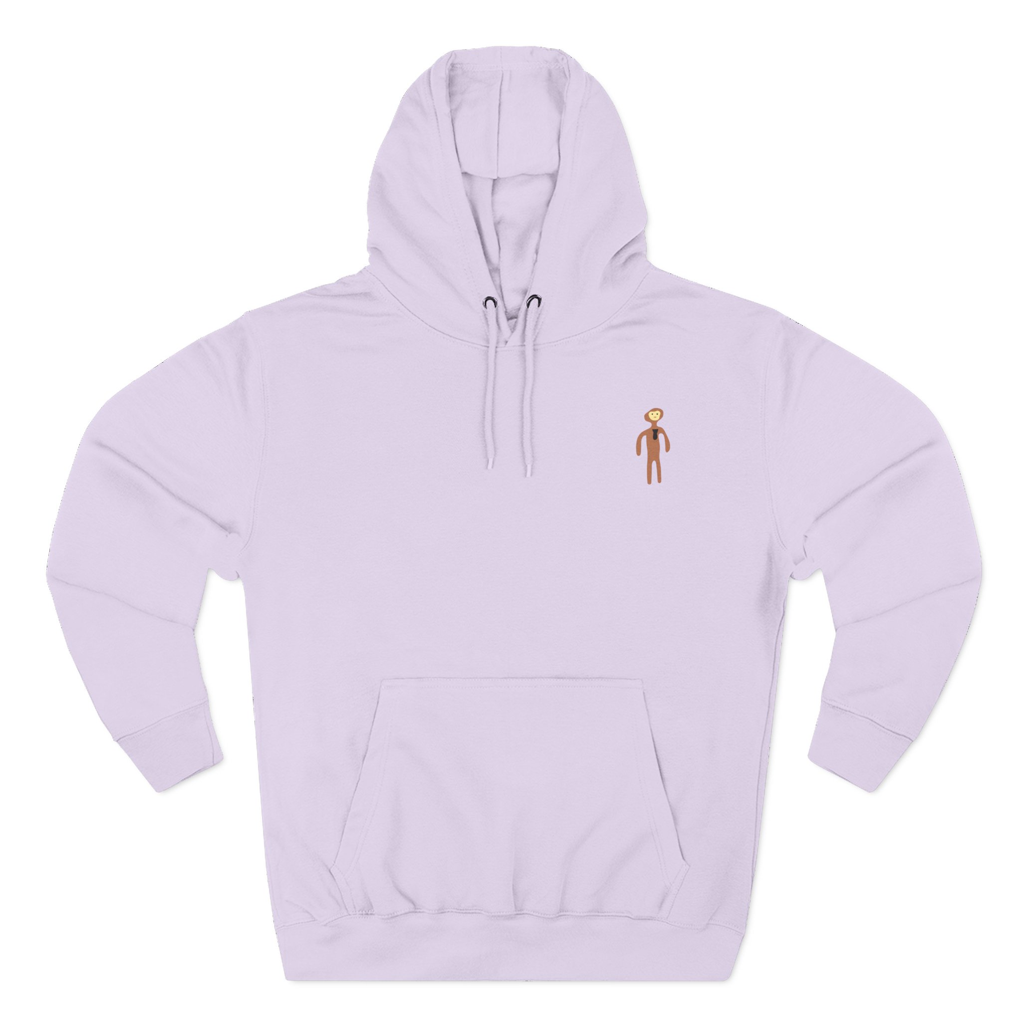 Monke Embroidered Three-Panel Fleece Hoodie