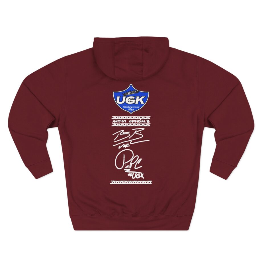 UGK 4 Life Three-Panel Fleece Hoodie