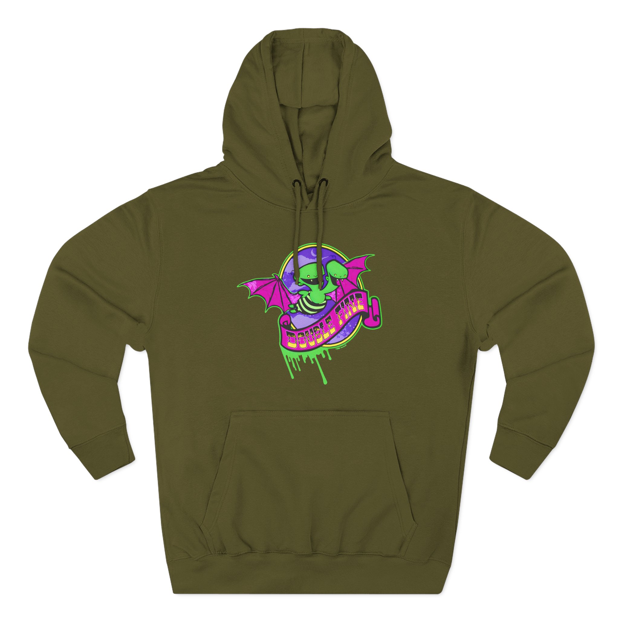 Double Fine Halloween Three-Panel Fleece Hoodie