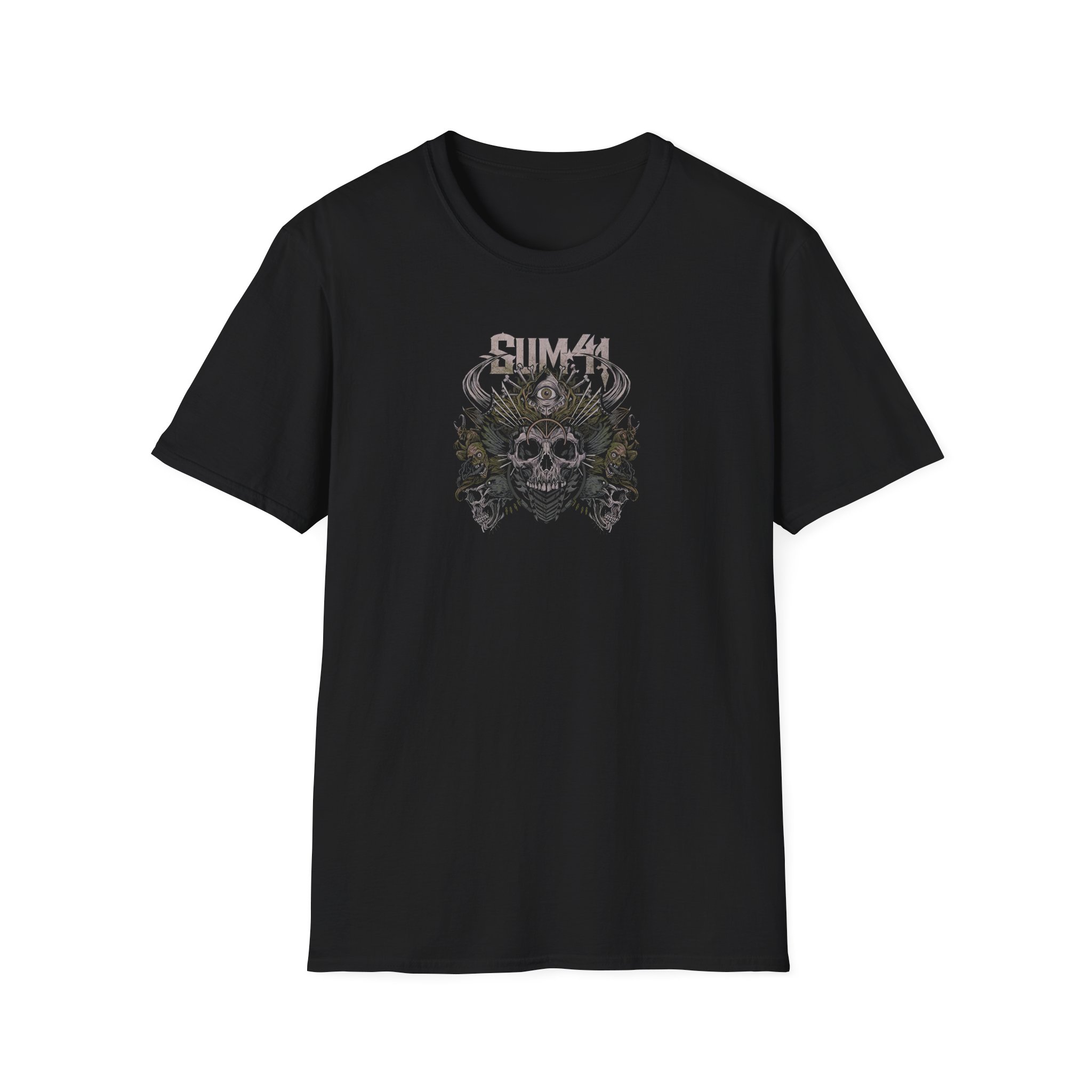 Sum 41 Skull Pyramid Unisex Softstyle T-Shirt
