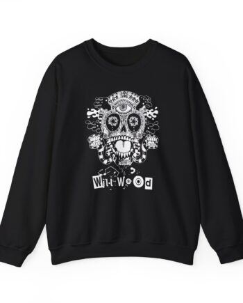 Will Wood Host Skull Unisex Heavy Blend™ Crewneck Sweatshirt
