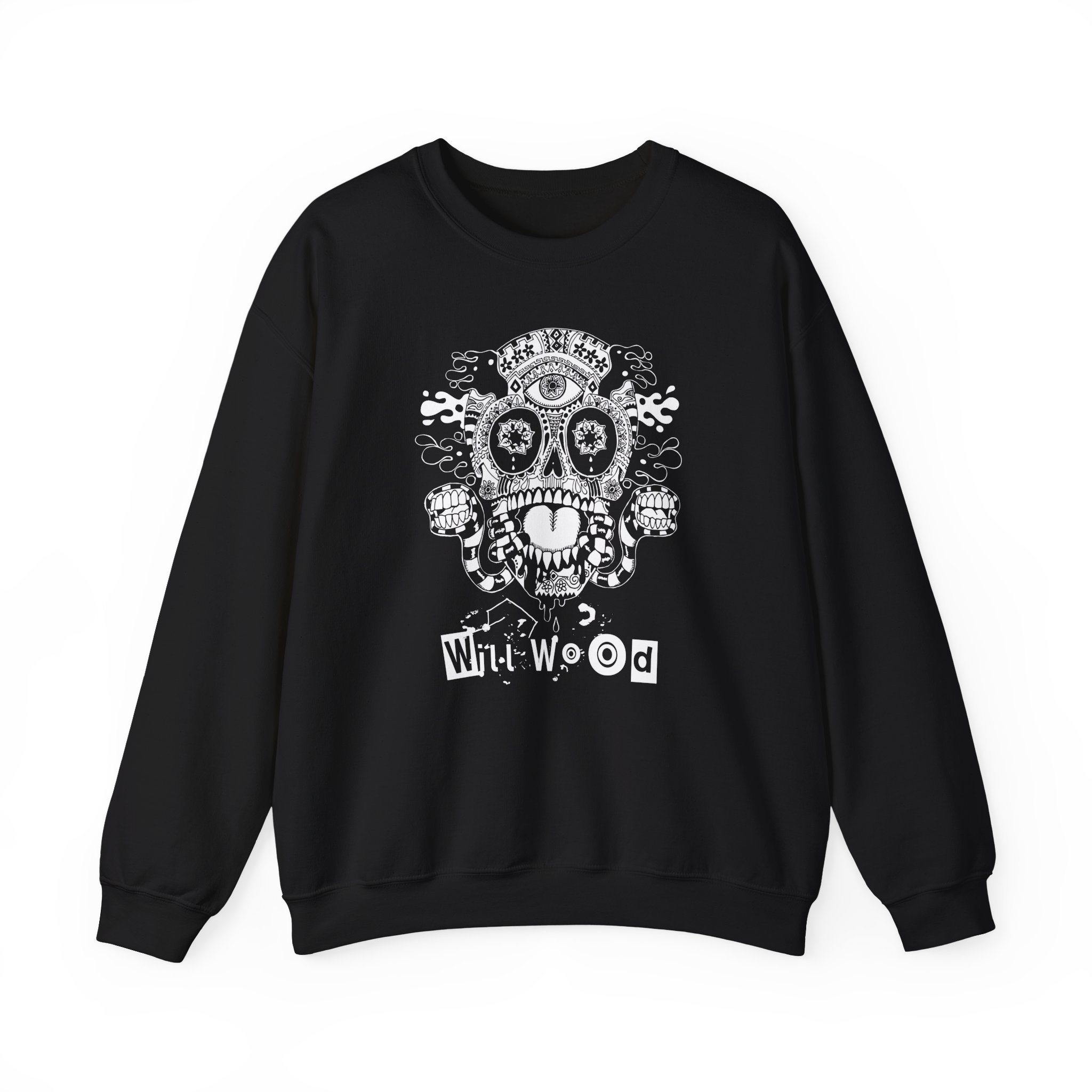 Will Wood Host Skull Unisex Heavy Blendâ„¢ Crewneck Sweatshirt