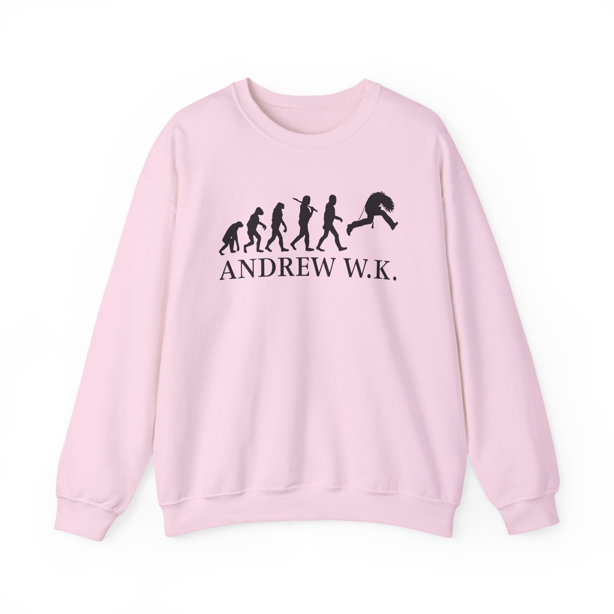 Andrew Wk Evolution of Partying Unisex Heavy Blendâ„¢ Crewneck Sweatshirt