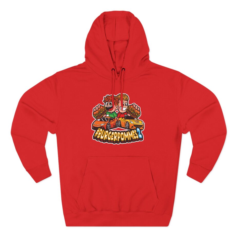 Burger Pommes Three-Panel Fleece Hoodie