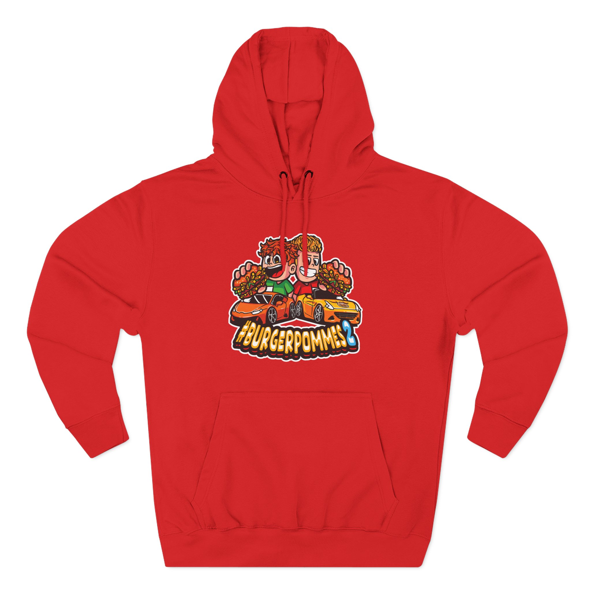 Burger Pommes Three-Panel Fleece Hoodie