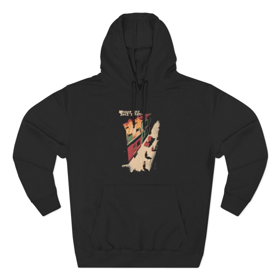 Sunny Day Real Estate Burning Building Three-Panel Fleece Hoodie