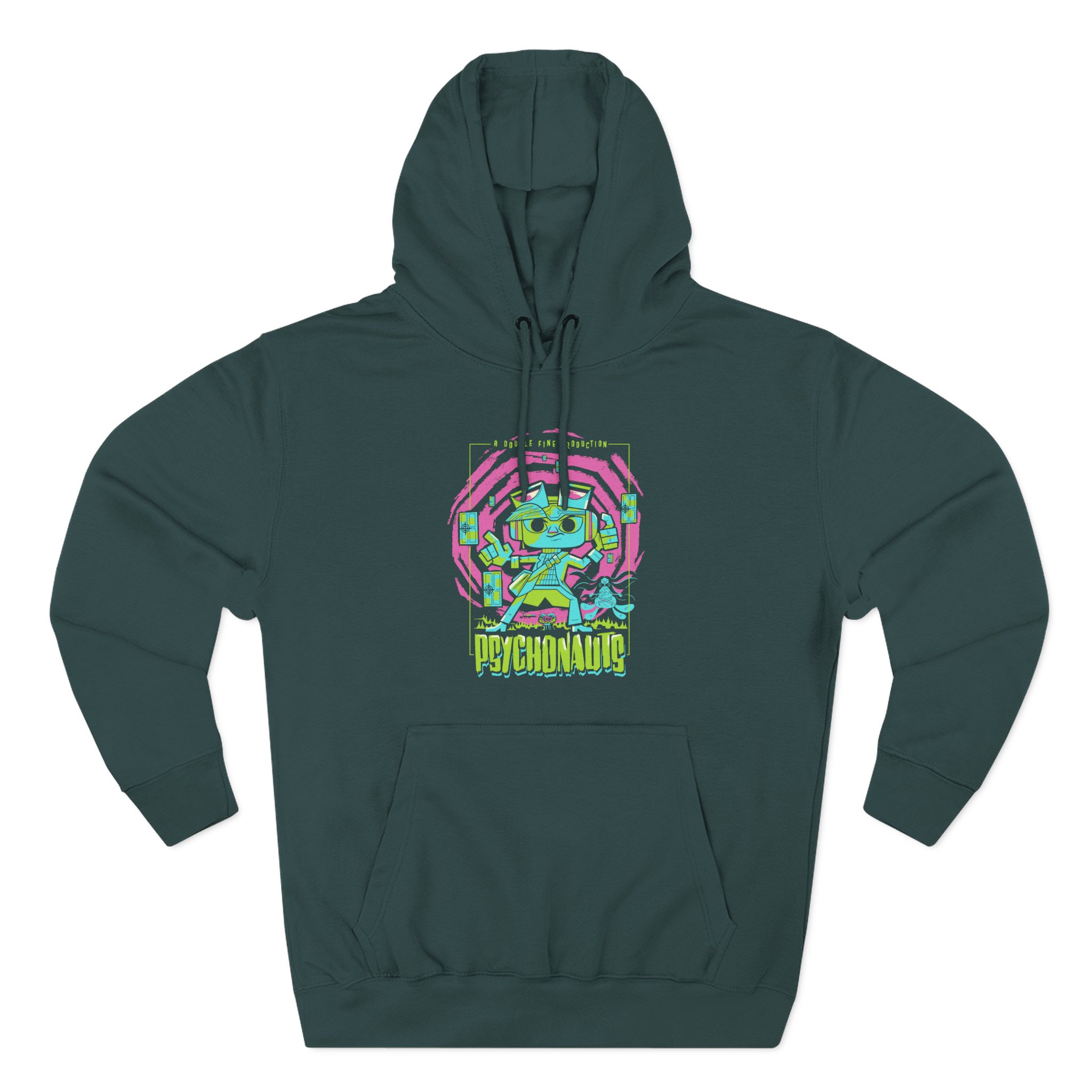 Double Fine Psychic Mystery Three-Panel Fleece Hoodie